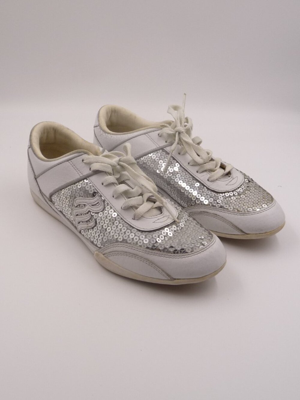 PRO-Keds Metro Sport W - White Sequined - Size 9
